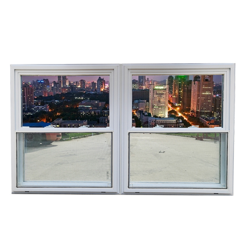 Latest Design Up Down Sliding Window Sound Proof Energy Effective Double Glass Double Hung Sliding Window