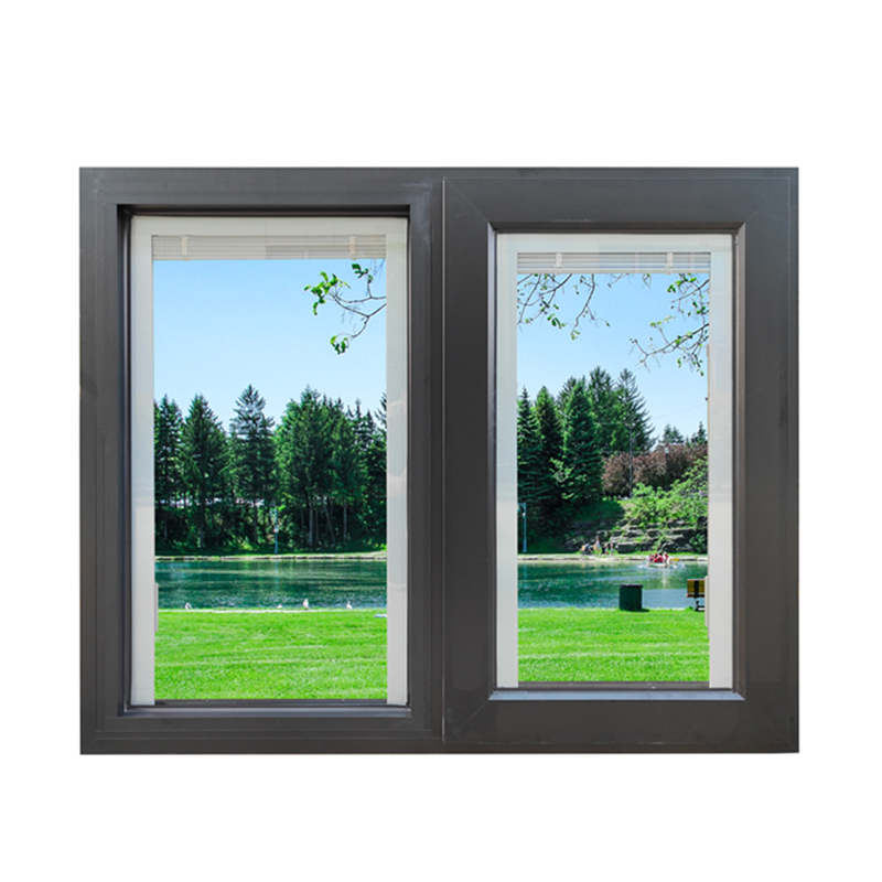 Competitive price louvre windows double glass power coating aluminium profiles casement window