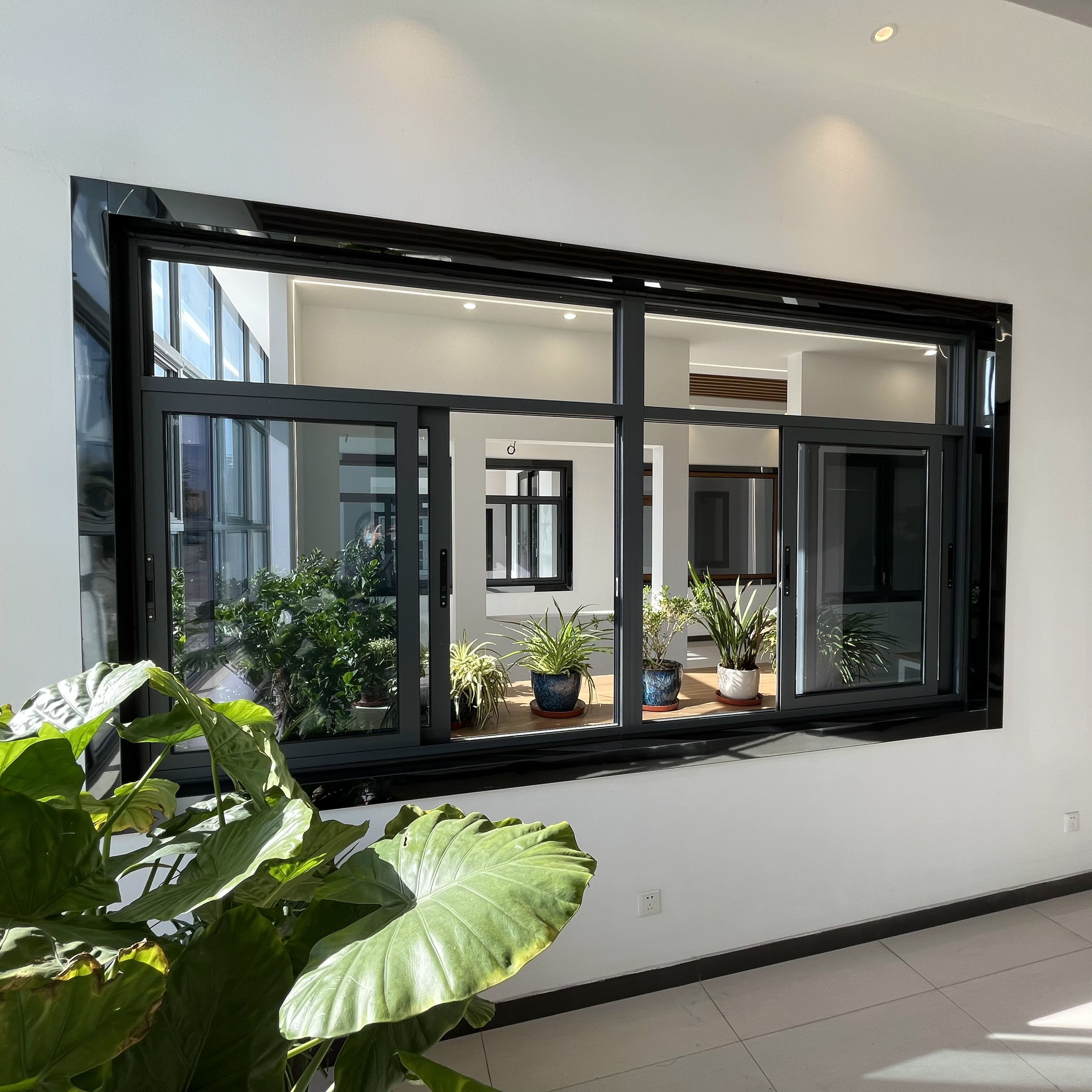 OORT Manufacture Anhui Aluminium Alloy French Style Modern Sliding House Window Aluminium Windows Doors