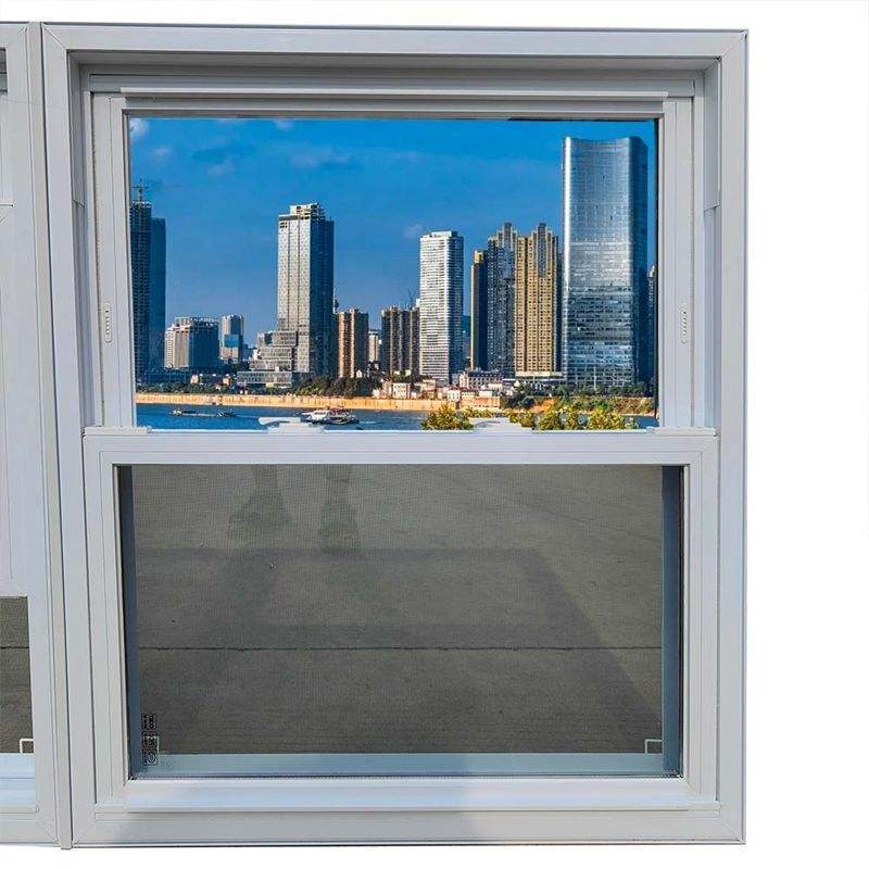 Latest Design Up Down Sliding Window Sound Proof Energy Effective Double Glass Double Hung Sliding Window