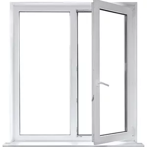 Plastic glass UPVC sliding door resistant sliding pvc windows and doors