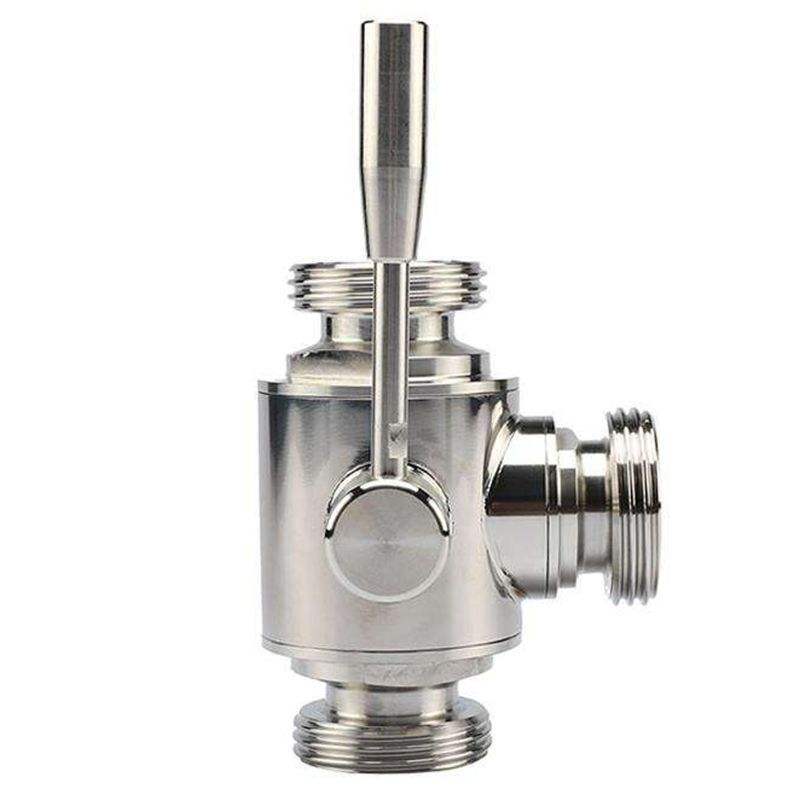 Factory supplier 4inch sanitary ss304 stainless steel thread new type 3 way ball valve