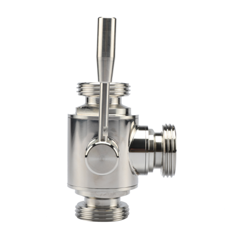 Factory supplier 4inch sanitary ss304 stainless steel thread new type 3 way ball valve