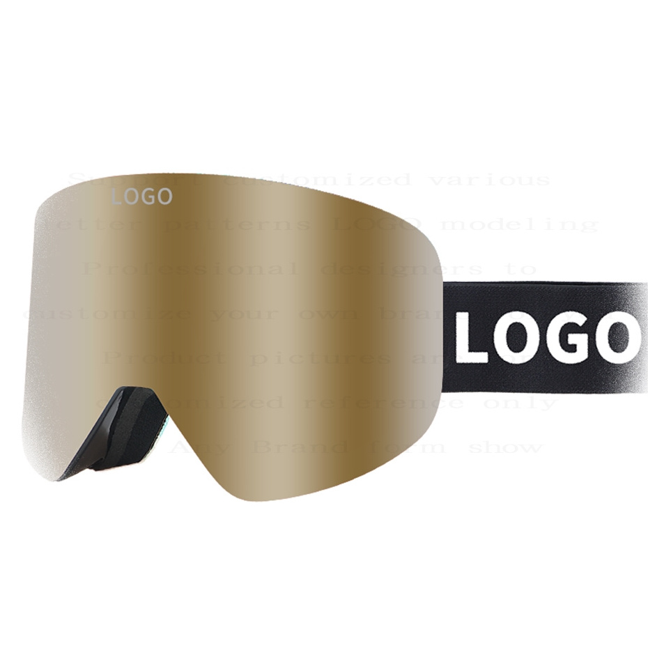 Lentes de sol custom Wholesalers OTG Magnetischer Abnehmbarer Rahmenlose Skibrille mit Zylindrischer Linse