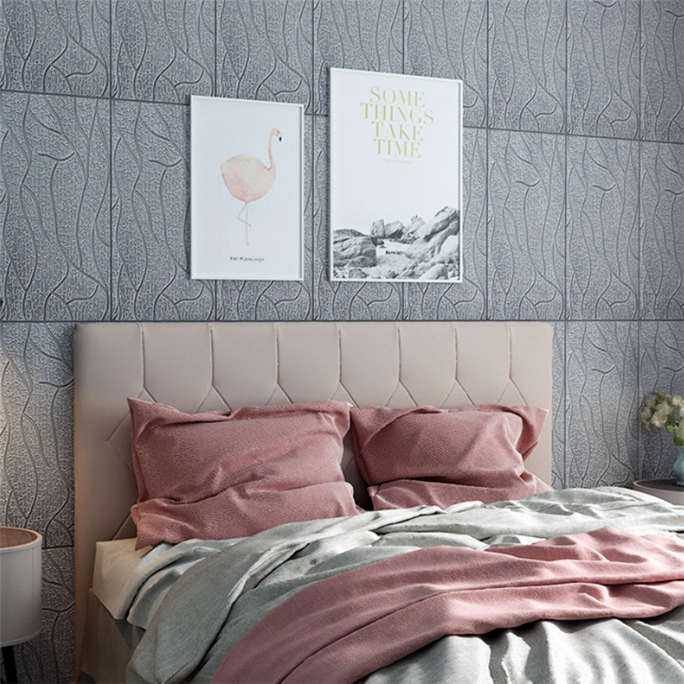 3D PVC Geometric self adhesive wall sticker Design XPE foam peel and stick  Wallpaper for Home Decor Office Workplace Hotel