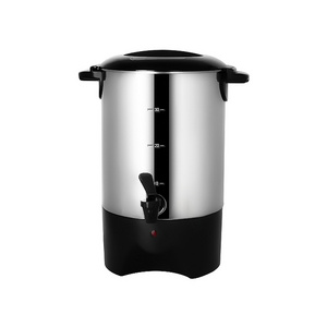 Cheap Price Stainless Steel Coffee Urn 30  Cups Hot Water Tea Urn Electric Coffee Machine Portable Coffee Makers