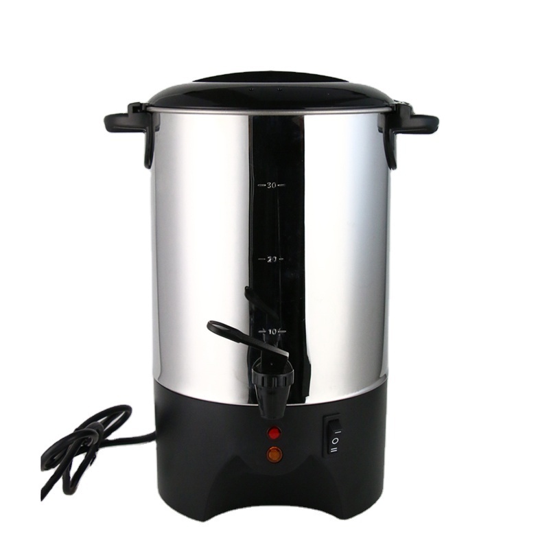 30 cups 6L Commercial coffee boiler stainless steel electric coffee urn with percolator