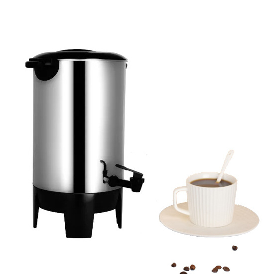 40 Cups Commercial Coffee Urn Hot Water Dispenser Coffee Heating Kettle Wine Warmer