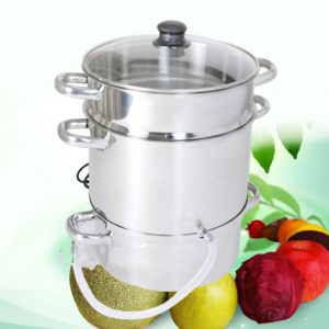 3 Layer Kitchen Steam Juicer Stainless Steel Food Steamer for Stove