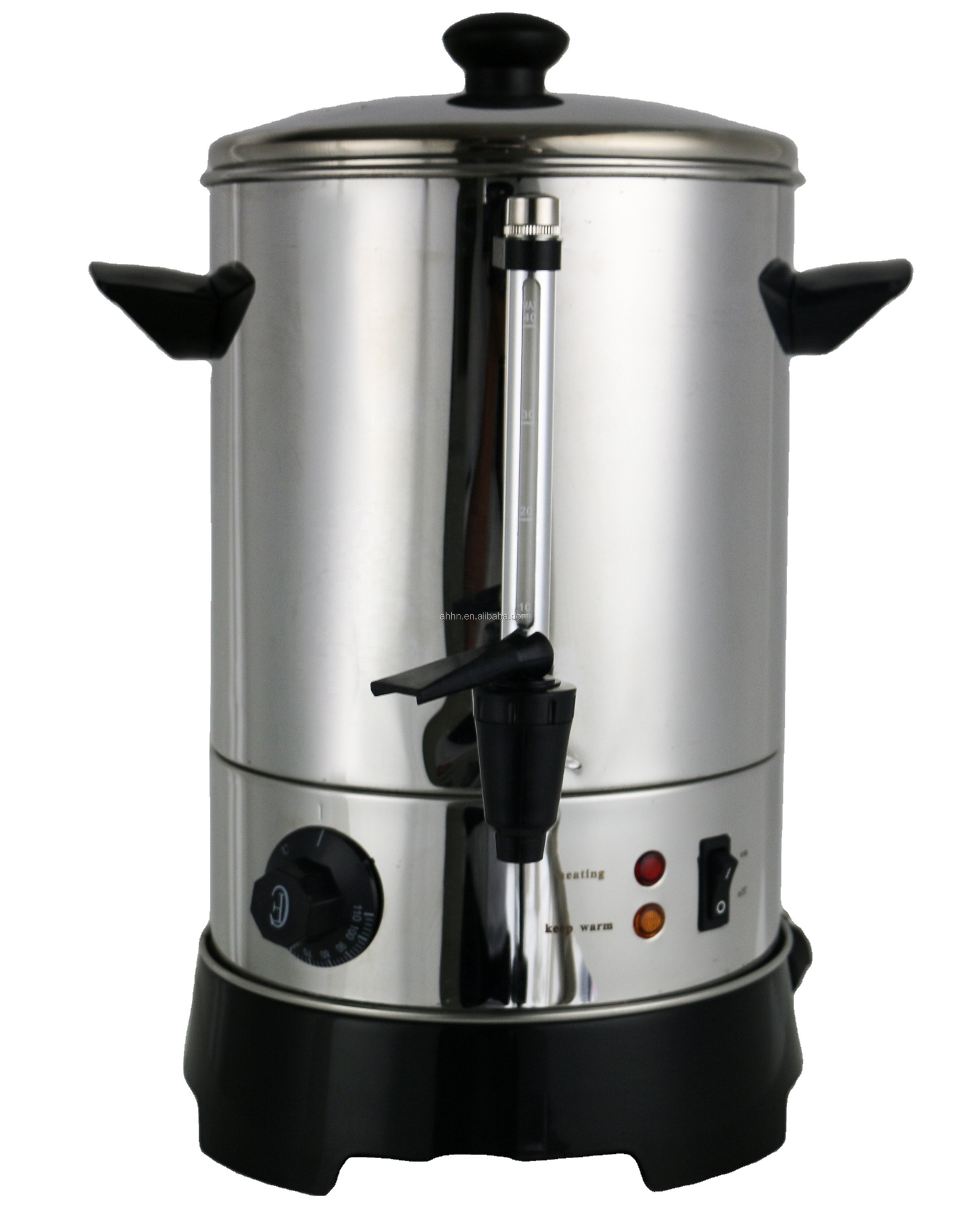 40 Cup Electric Hot Water Boiler Dispenser Coffee Urn Water Urn with Temperature Control