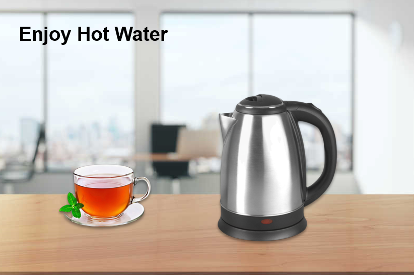 Wholesale Stainless Steel Water Kettle Home Kitchen Appliance 1.8L Portable Electric Kettle