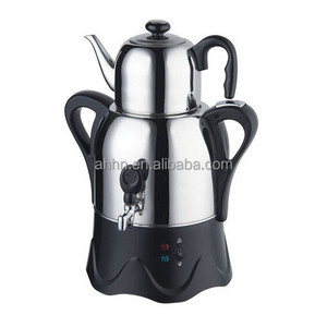 new electric kettle and teapot samovar with hot water boiler