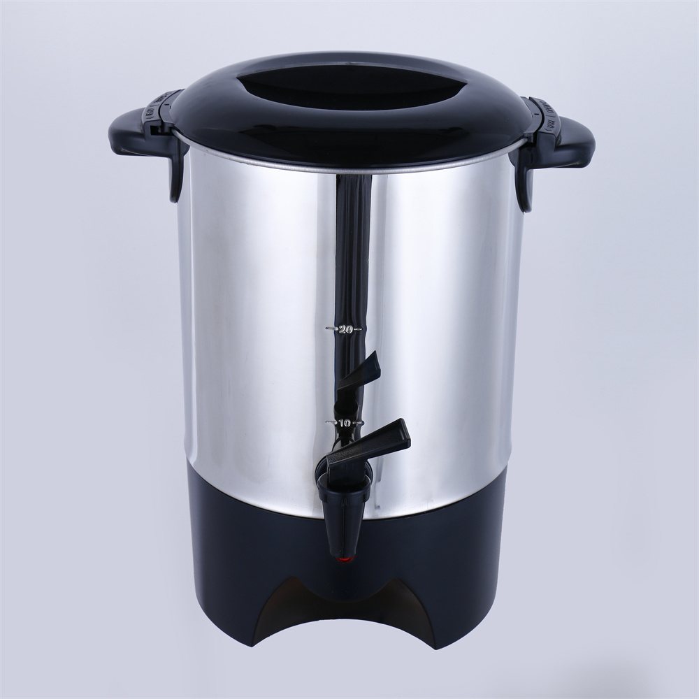 Stainless Steel Percolating Urn Coffee Maker 20 Cup Coffee Boiler Electric Water Coffee Urns