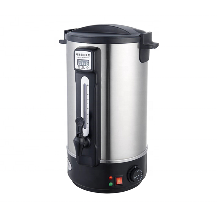 Double layer stainless steel juice cider tea urns 6L commercial water dispenser with LCD display