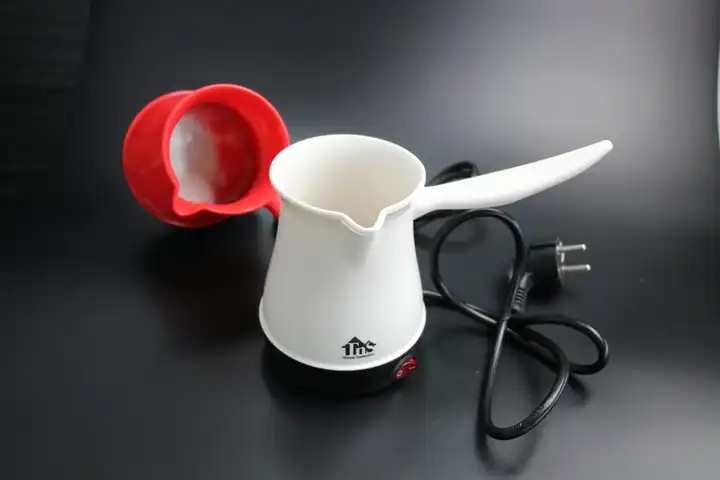 small and light 400ML size Plastic Coffee Maker/Milk Warmer/Tea Pot with attached power base