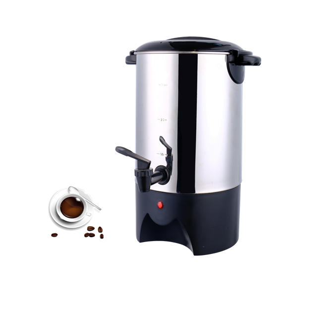 6L 40 Cups Stainless Steel Coffee Percolator Electric Coffee Urn Hot Water Dispenser Kitchen Appliance