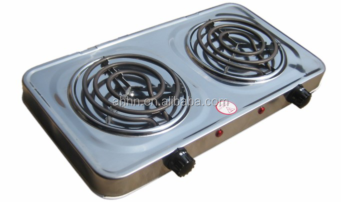 Double Coil Hot Plate Electric Cooking Stove with Two Burners