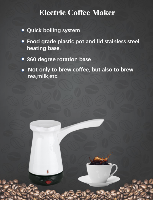 Turkish Arabic Electric Coffee Makers Mini Travel Coffee Pot For Office