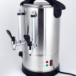 6L Double Layer & Taps Stainless Steel  Water Boiler & Mulled Wine Warmer