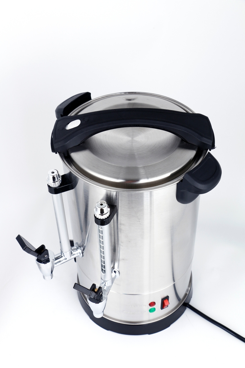 6L Double Layer & Taps Stainless Steel  Water Boiler & Mulled Wine Warmer