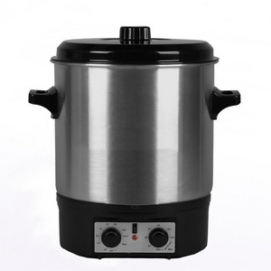 27L Stainless Steel Hot Water Bath Canner Drinks Warmer Electric Food Slow Cooking Pot