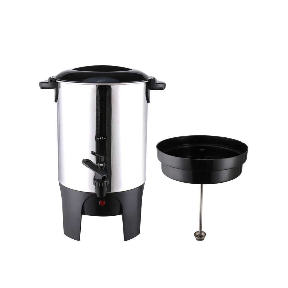 20, 30, 40, 50, 60 Cups stainless steel coffee percolator 1000w electric commercial coffee tea urn