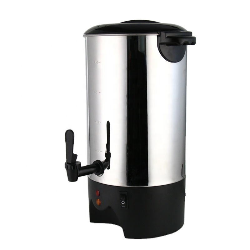 6L 40 Cups Stainless Steel Coffee Percolator Electric Coffee Urn Hot Water Dispenser Kitchen Appliance