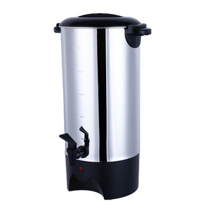 50 Cups stainless steel coffee &tea urns commercial electric boiler coffee maker for wholesalers