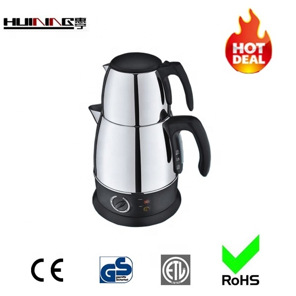 Electrical Turkish Tea Maker with 0.7 L Pot and 1.8L Kettle