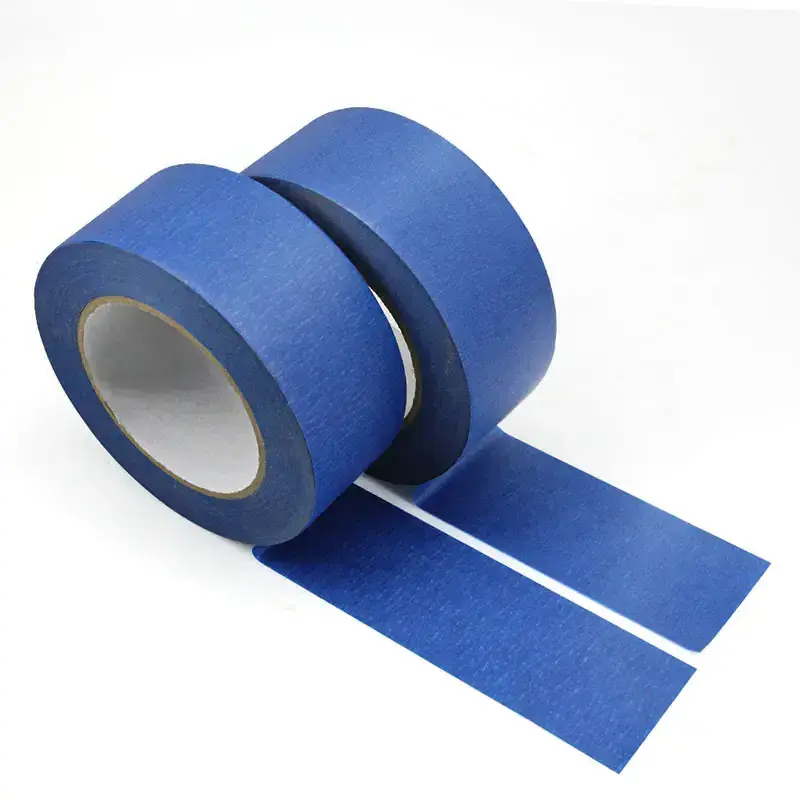 Rubber Glue 14 Days Uv Resistant Easy Removal Painter 35mm Light Blue Color Masking Tape