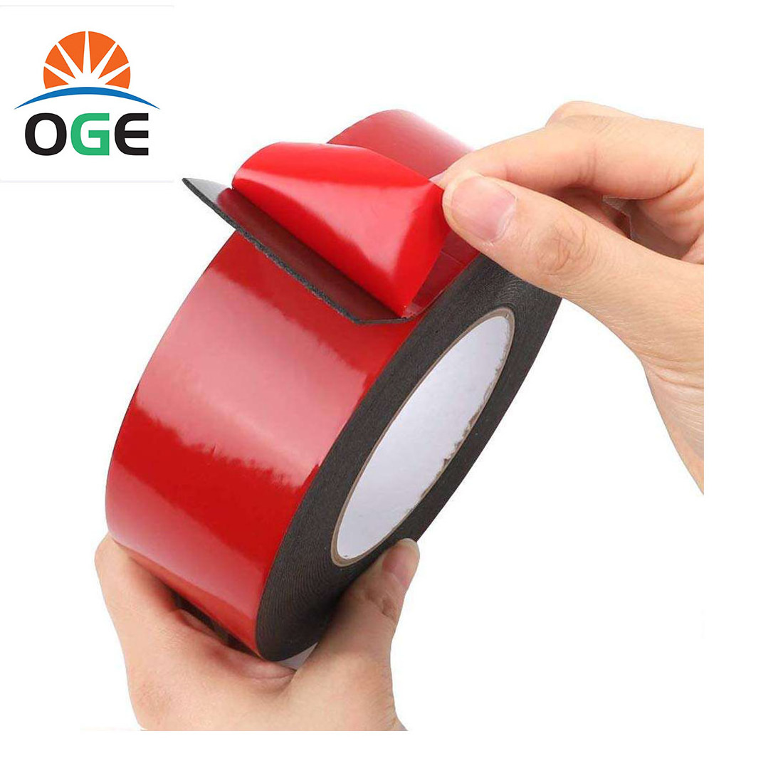 10x10mm Waterproof Custom Self Adhesive Outside Faced Red Double Sided Pe Foam Tape