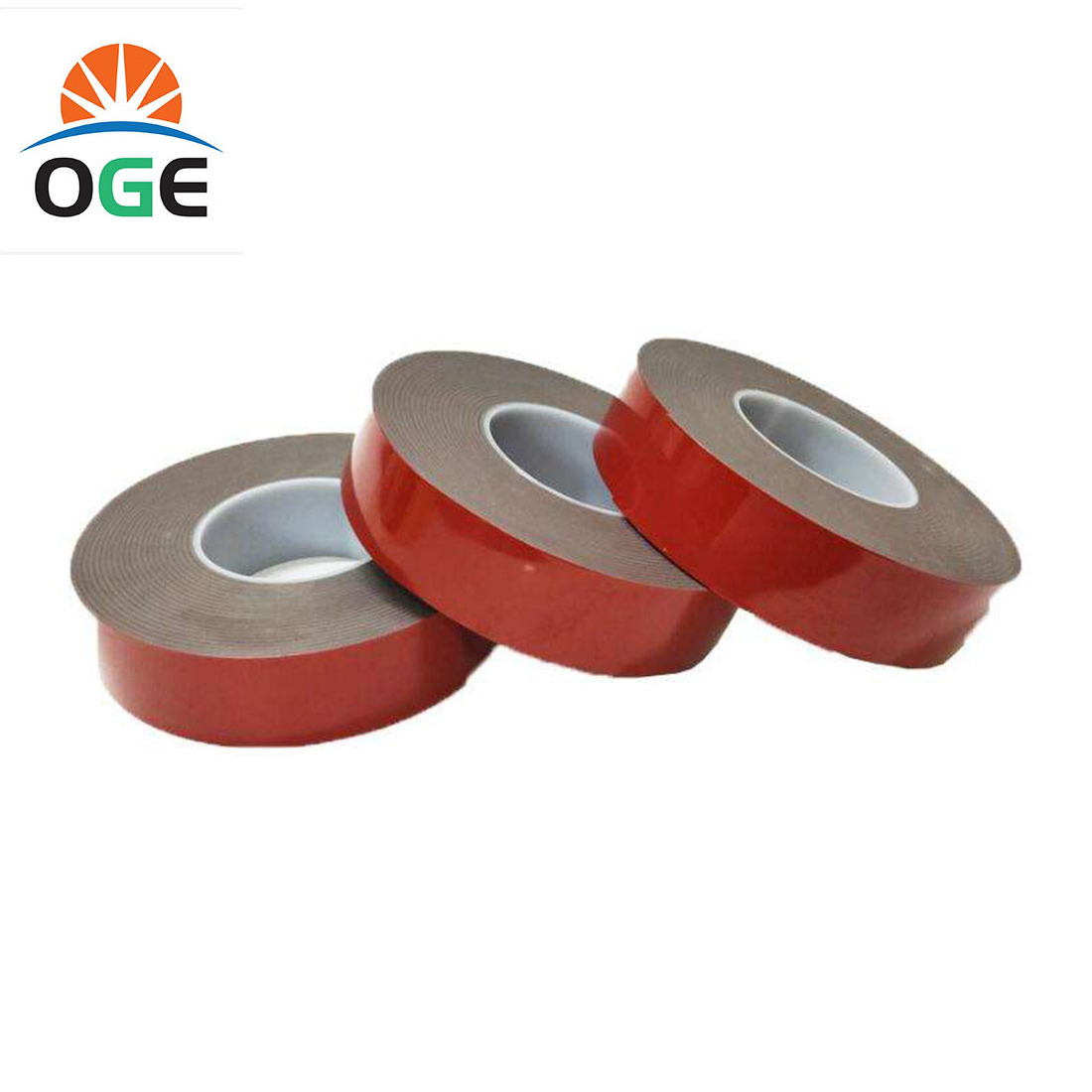 10x10mm Waterproof Custom Self Adhesive Outside Faced Red Double Sided Pe Foam Tape