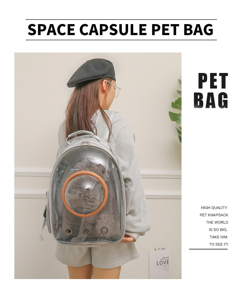 Cat Backpack Carrier Bubble Bag Dog Backpack Carrier for Small Dogs with Two Covers, Pet Carrier Dog for Traveling Backpack Air