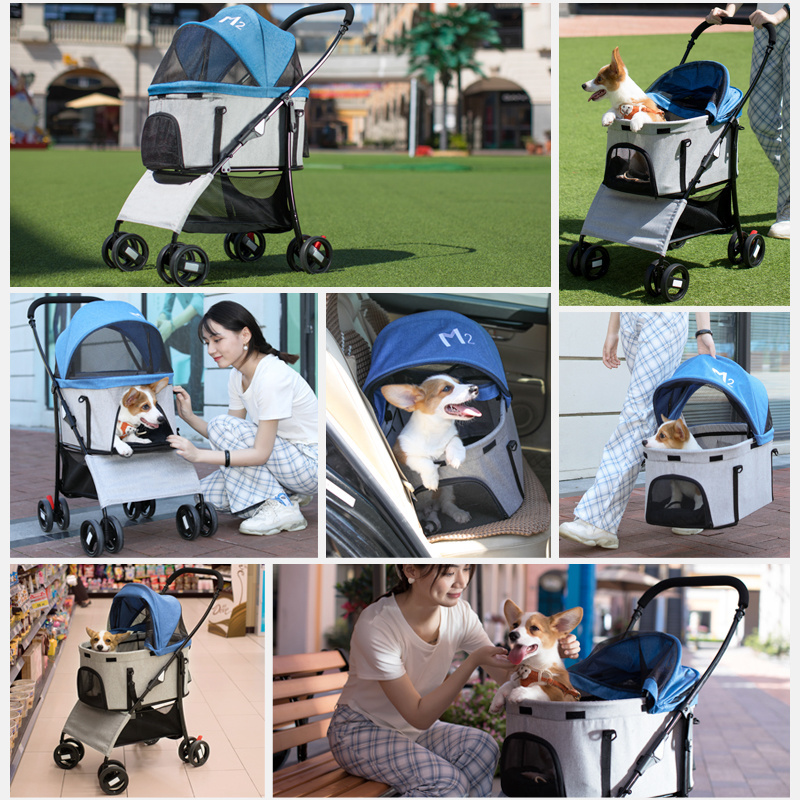 Wholesale Luxury Pet Stroller Dog Carrier 2 in 1 Pet Dog Stroller For Travel