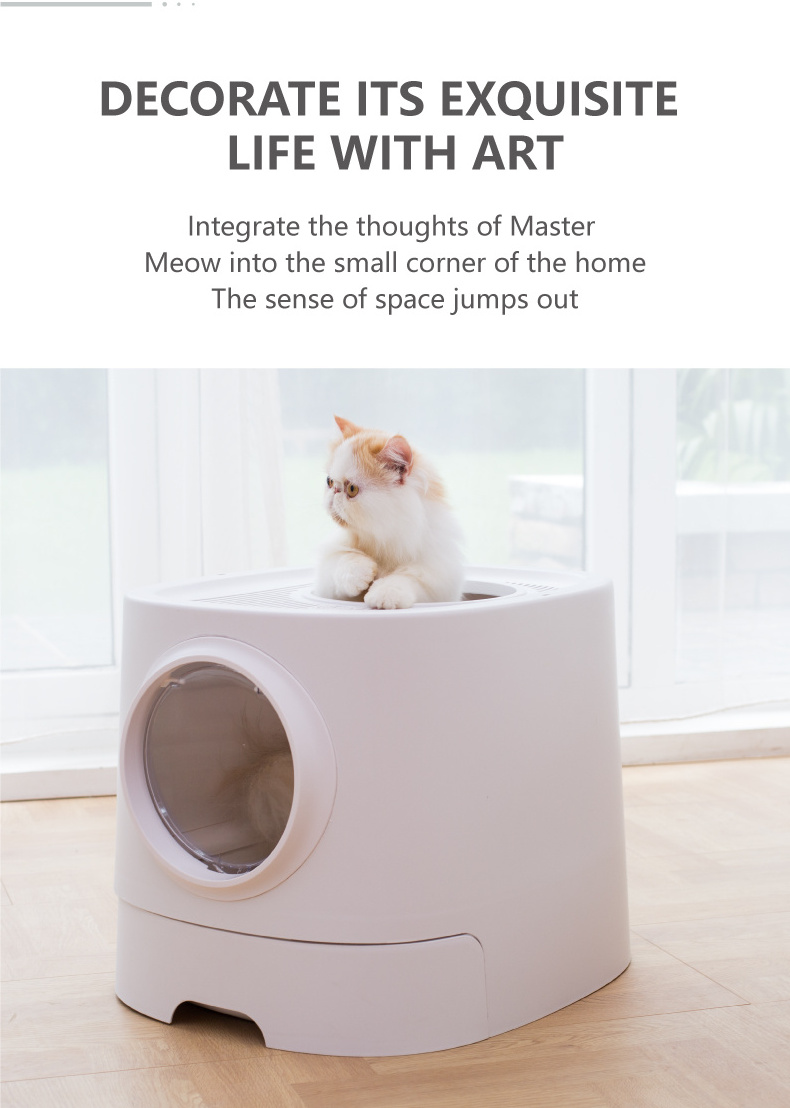 Wholesale Cat Suppliers Large Space Special Design two-way Entry Easy Clean Automatic Cat Litter Box