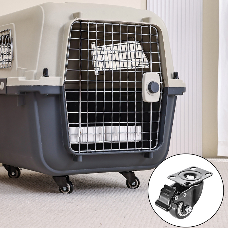 Factory Price Portable Airline Approved Wire Door Plastic Pet Cat Puppy Dog Travel Carrier Cage Crate Kennel