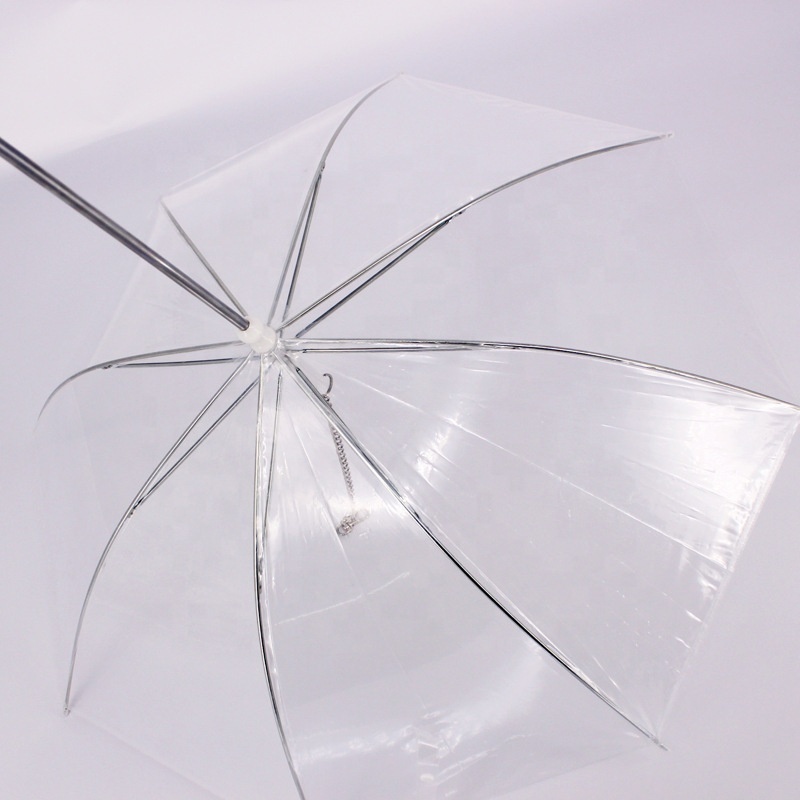 Hot Sale Small Clear Transparent Rainproof Pet Cat Dog Umbrella Leash Summer Folding Dog Pet Umbrella