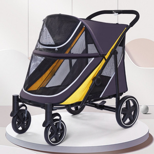 Factory Direct Pet Stroller 60kg Big Dog Stroller OEM/ODM Large Dog Carrier Soft Cage Large Dog Stroller