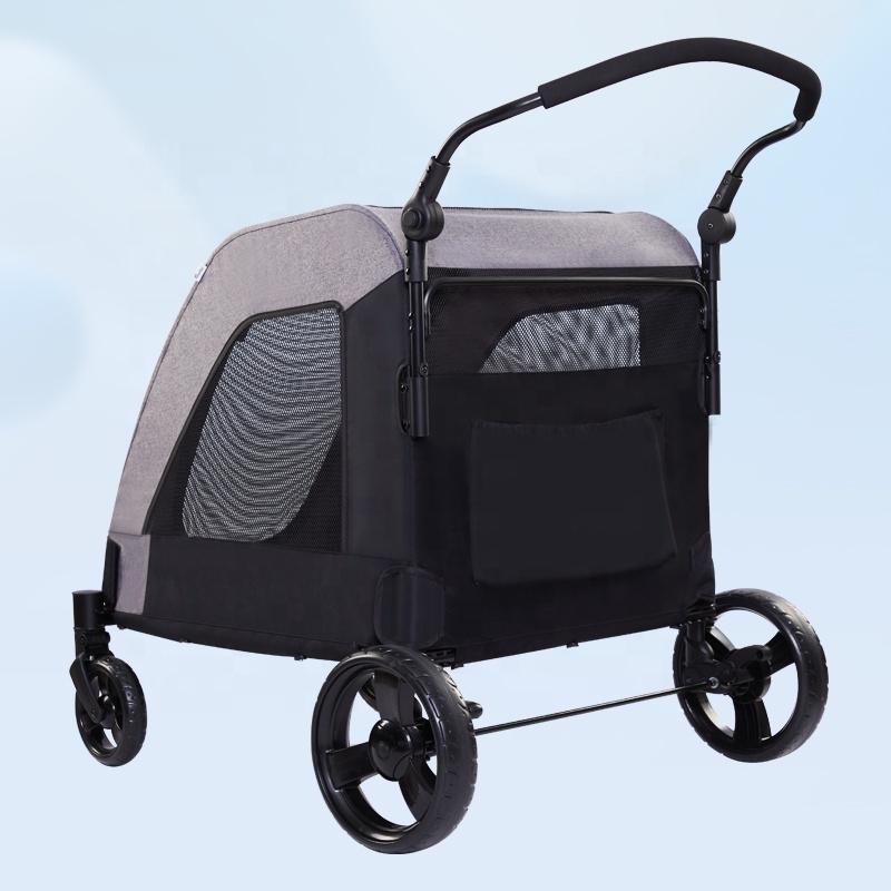 High Quality Factory Outlet Extra Large Big Dog Stroller 60KG Pet Outdoor Travel Carrier Durable Pet Dog Stroller