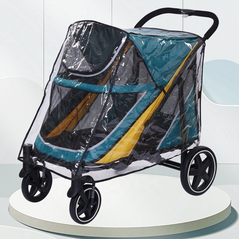 Factory Direct Pet Stroller 60kg Big Dog Stroller OEM/ODM Large Dog Carrier Soft Cage Large Dog Stroller