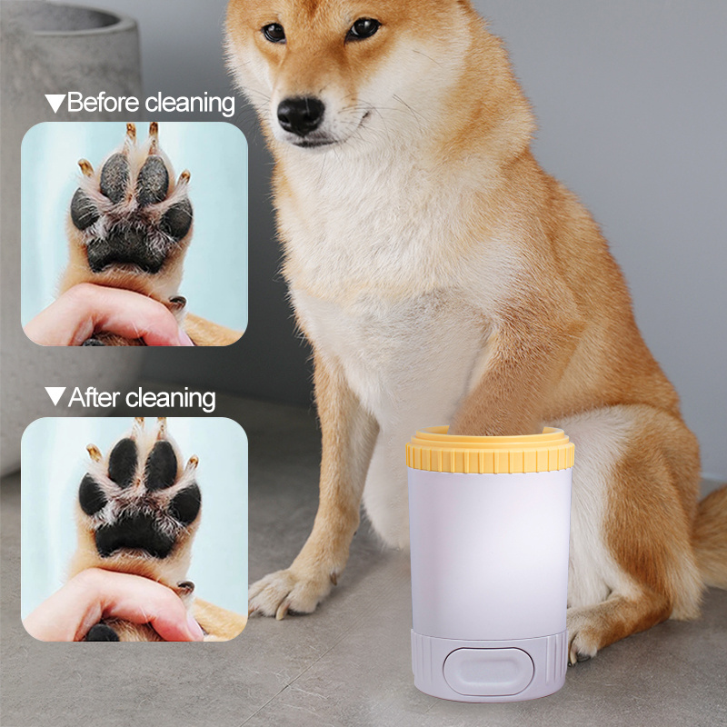 Factory Wholesale Dog Paw Washer Cup Silicone Pet Cleaning Brush Feet Cleaner For Dogs