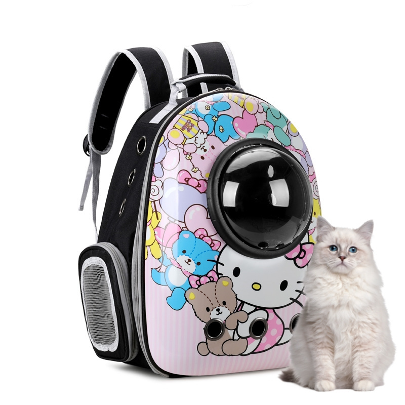 Breathable Pet Carrier Cat Kitten Backpack Astronaut Capsule Window Backpack