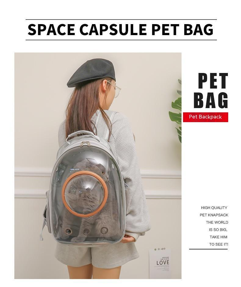 New Transparent Bubble Space Capsule Pet Cat Carrying Carrier Pet Travel Carrier backpack