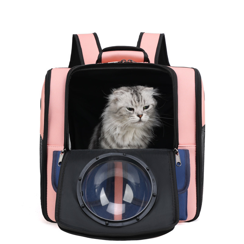 Double Portable Pet Shoulder Bag Transparent Dog And Cat Pet Carriers Travel Bag