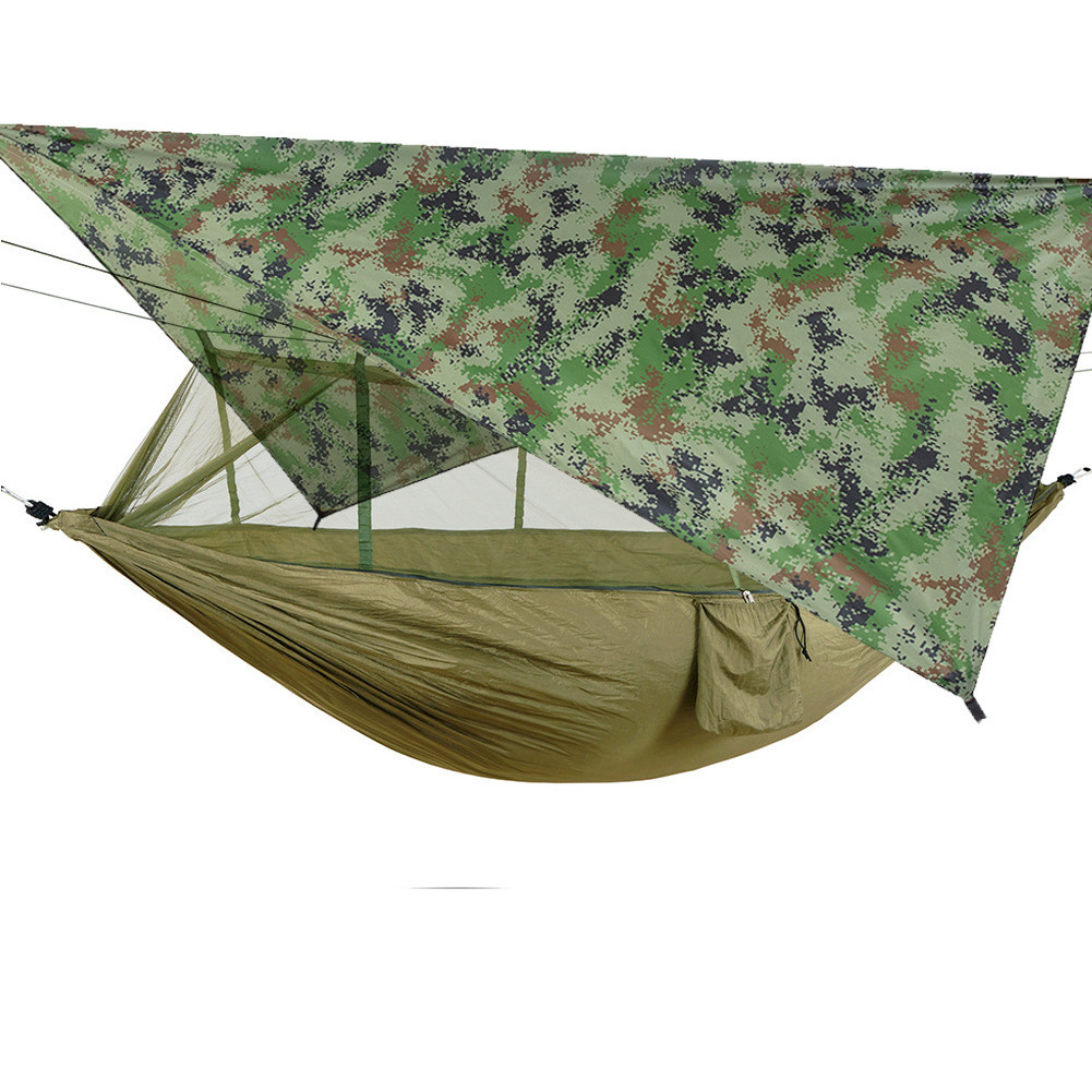 Outdoor Sunshade Curtain Mosquito Net Hammock Camping Waterproof Parachute Shade Nylon Hammocks