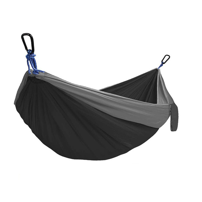 Double person lightweight collapsible waterproof nylon parachute cloth outdoor hiking hammock