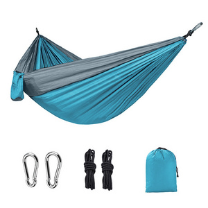 Large space 2 people 4 seasons outdoor ultra light foldable soft nylon fabric camping swing hammock