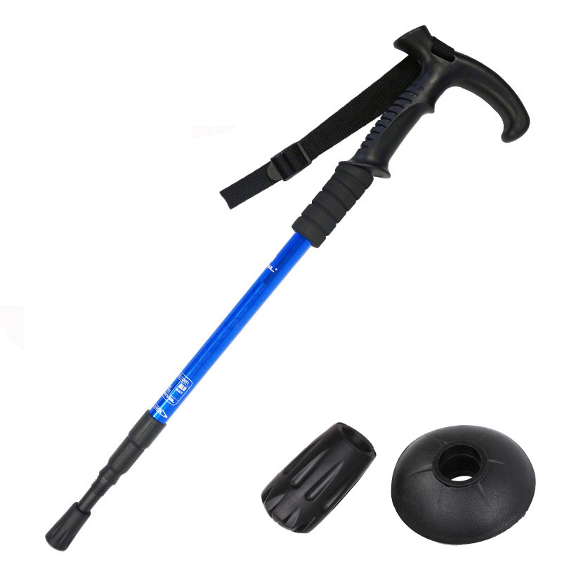 Wholesale Outdoor Alpenstock Carbon Fiber Walking Sticks Telescoping Foldable Self Defense canes and walking sticks