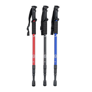 Wholesale Outdoor Alpenstock Carbon Fiber Walking Sticks Telescoping Foldable Self Defense canes and walking sticks