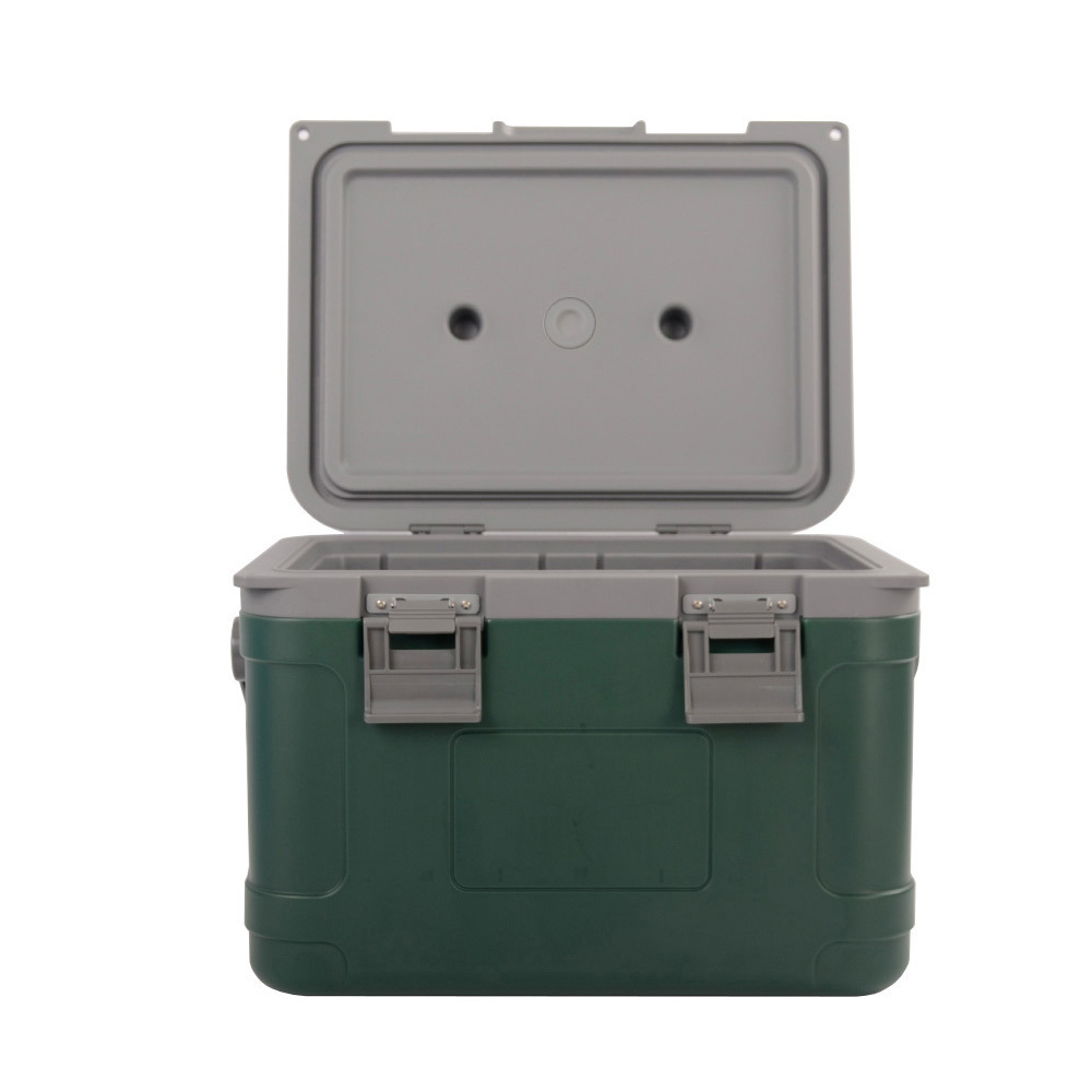 21L Plastic Outdoor Camping Green Refrigerator Igloo  cooler box With Handle